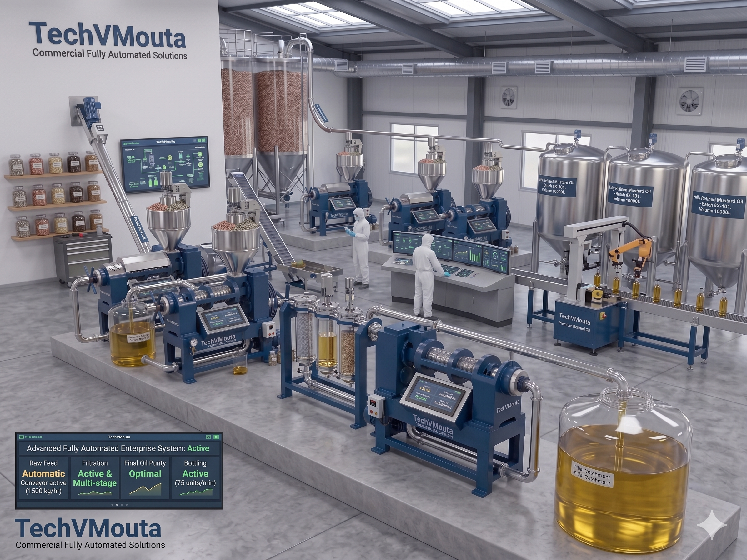 Fully Automated Oil Plant